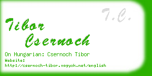 tibor csernoch business card